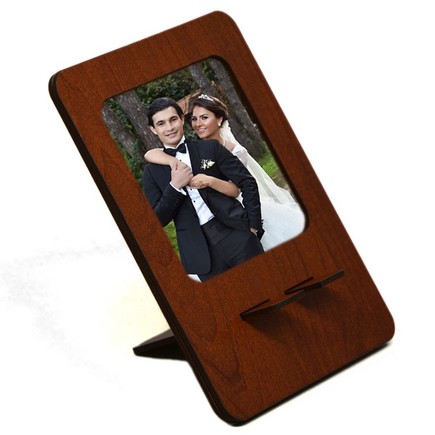 Technopa Resim Çerçeve Kahverengi Telefon Tutucu