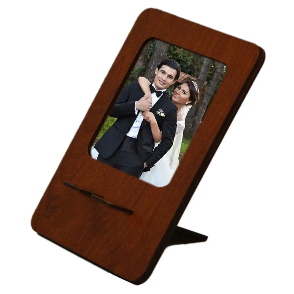 RESİM ÇERÇEVE KAHVERENGİ TELEFON TUTUCU