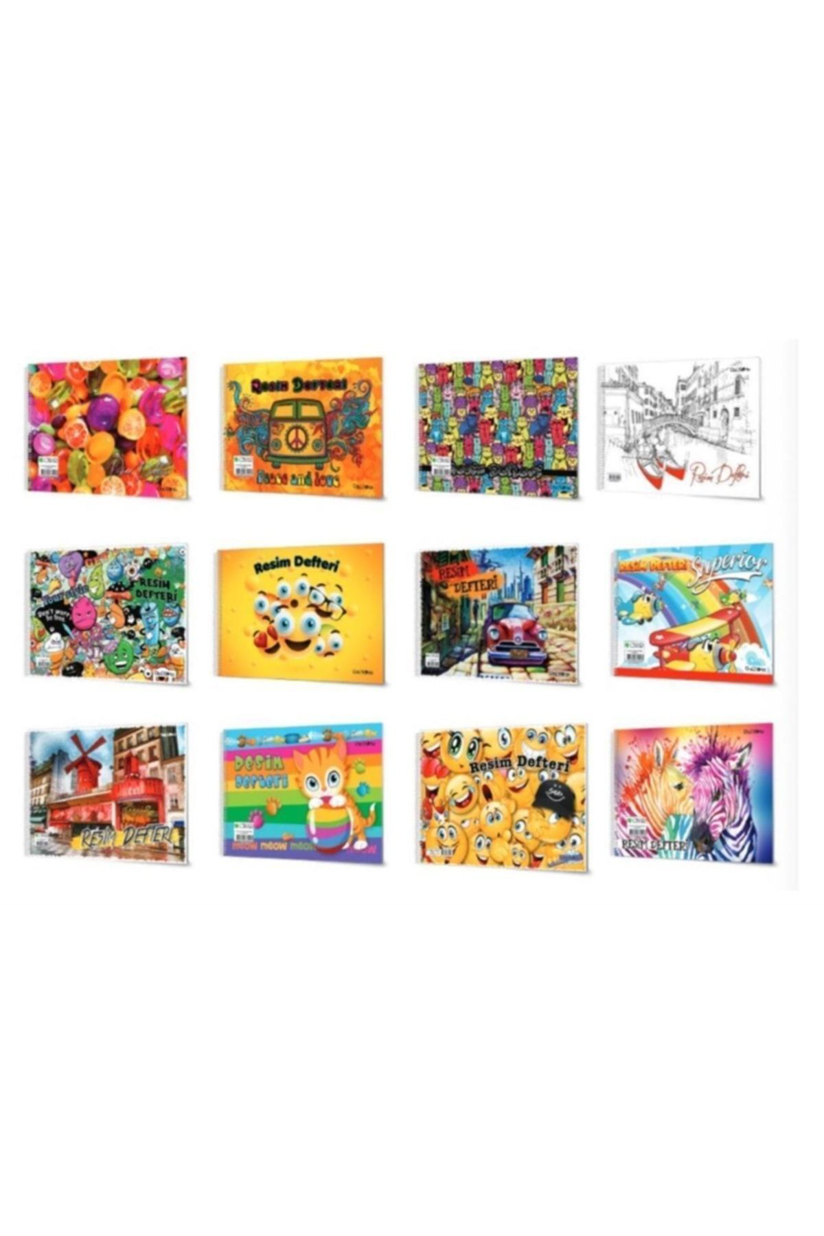 Çinar Defter Resim Defteri 17*25 Spiralli Karton Kapak 15 Yaprak Çınar