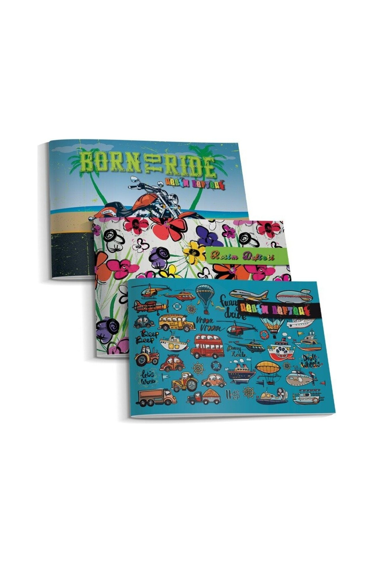 Just Cheap Store Resim Defteri Büyük Boy 20 Yaprak 24'Lü