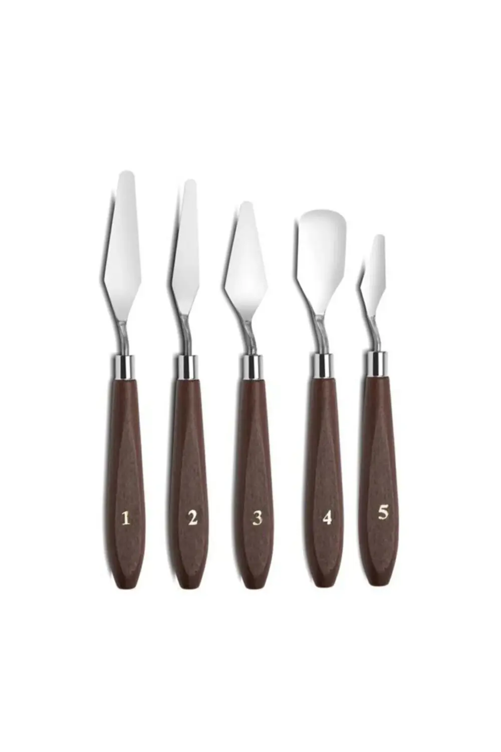- Resim Spatula Seti, Metal Spatula 5'li (painting Knife)