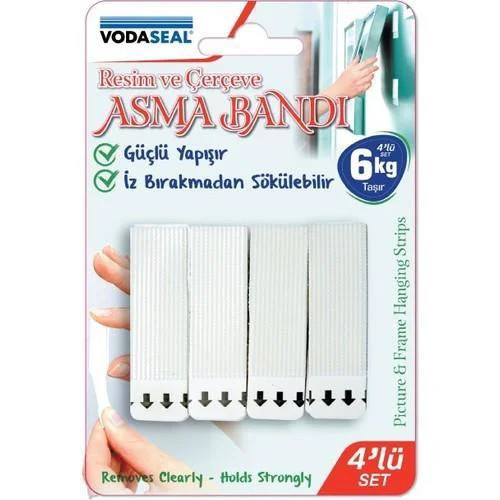 Resim ve Çerçeve Asma Bandı - 6 kg Taşıma Kapasiteli Duvar Montaj Bandı