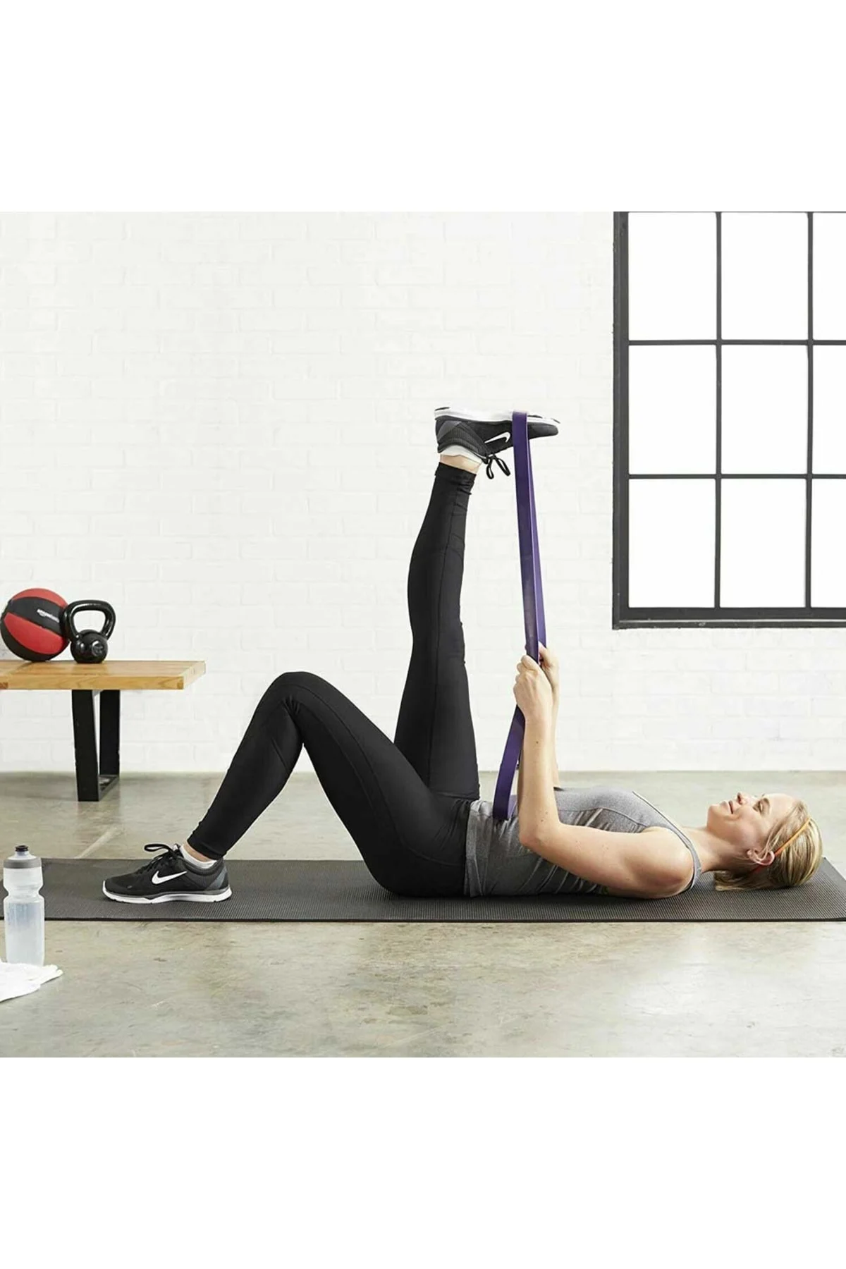 Resistance Powerband 32 Mm Mor Güç Bandı Sert Direnç Lastiği Pila