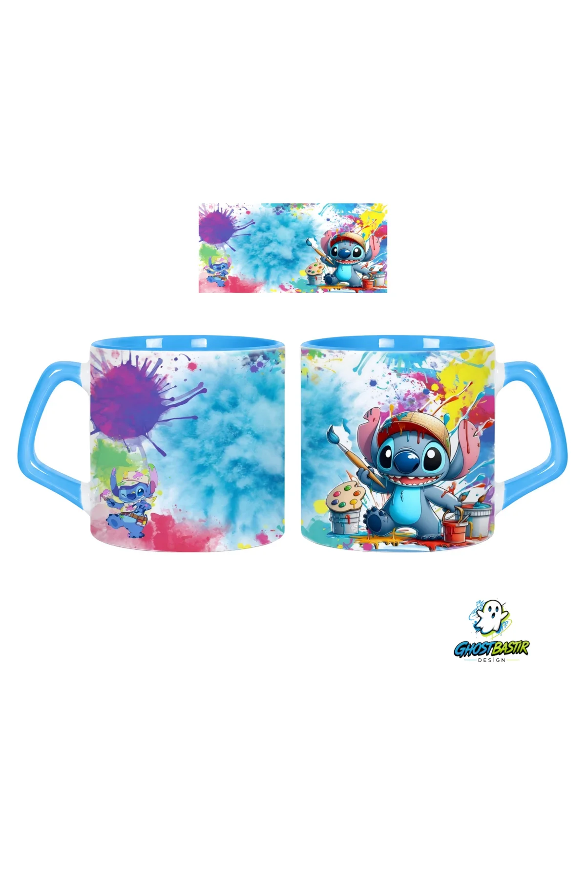 Ressam Stitch Kupa Bardak | Tek Adet 0593