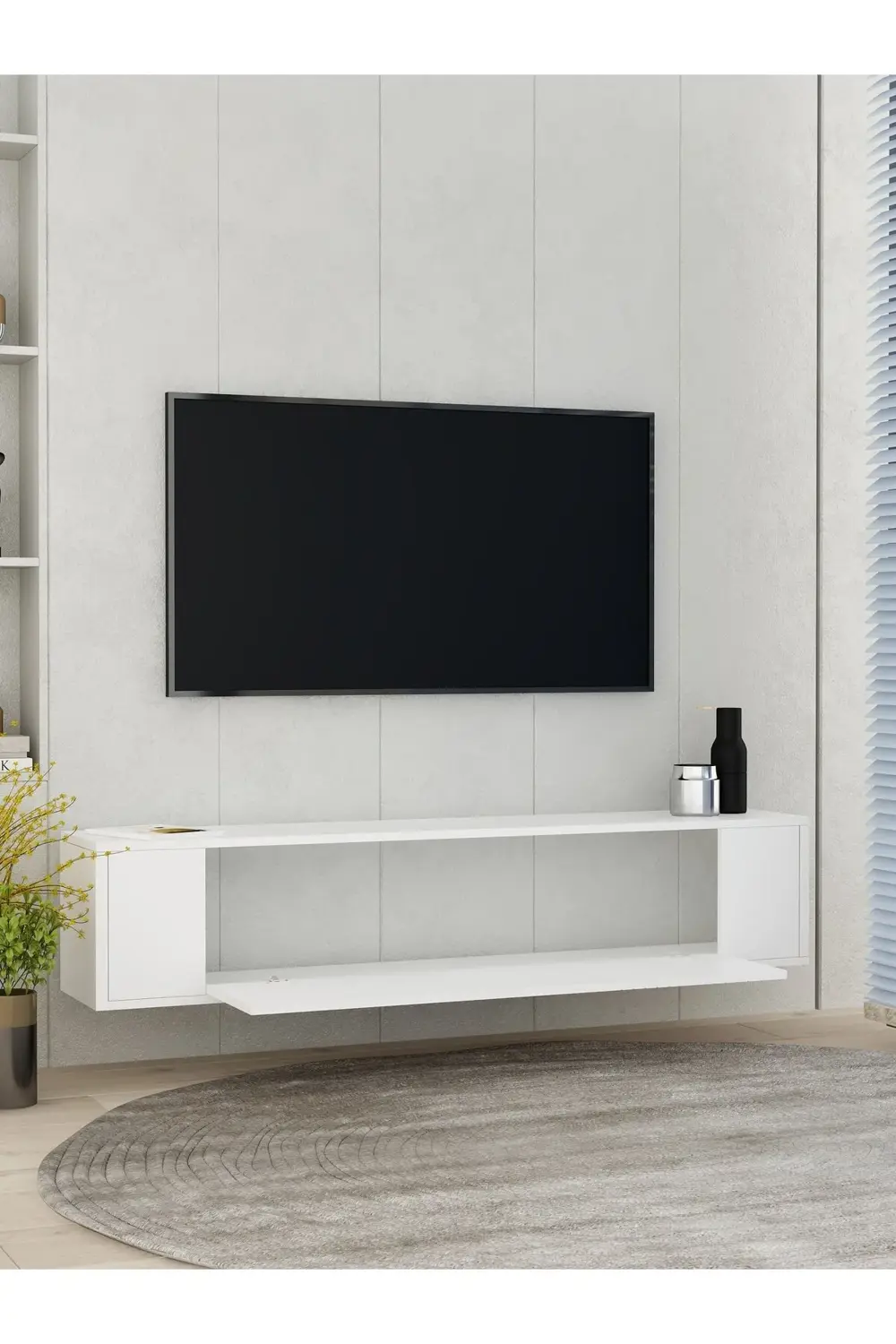 RESTOL2CT DUVARA MONTAJ TV SEHPASI BEYAZ-BEYAZ