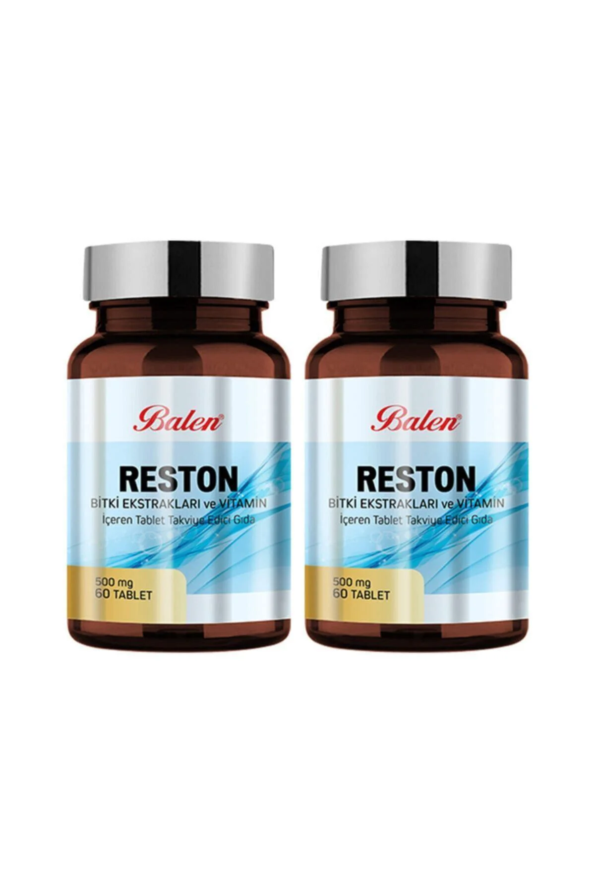Reston Bitki Ekstraktları Ve Vitamin 500 Mg 60 Kapsül X 2 Adet