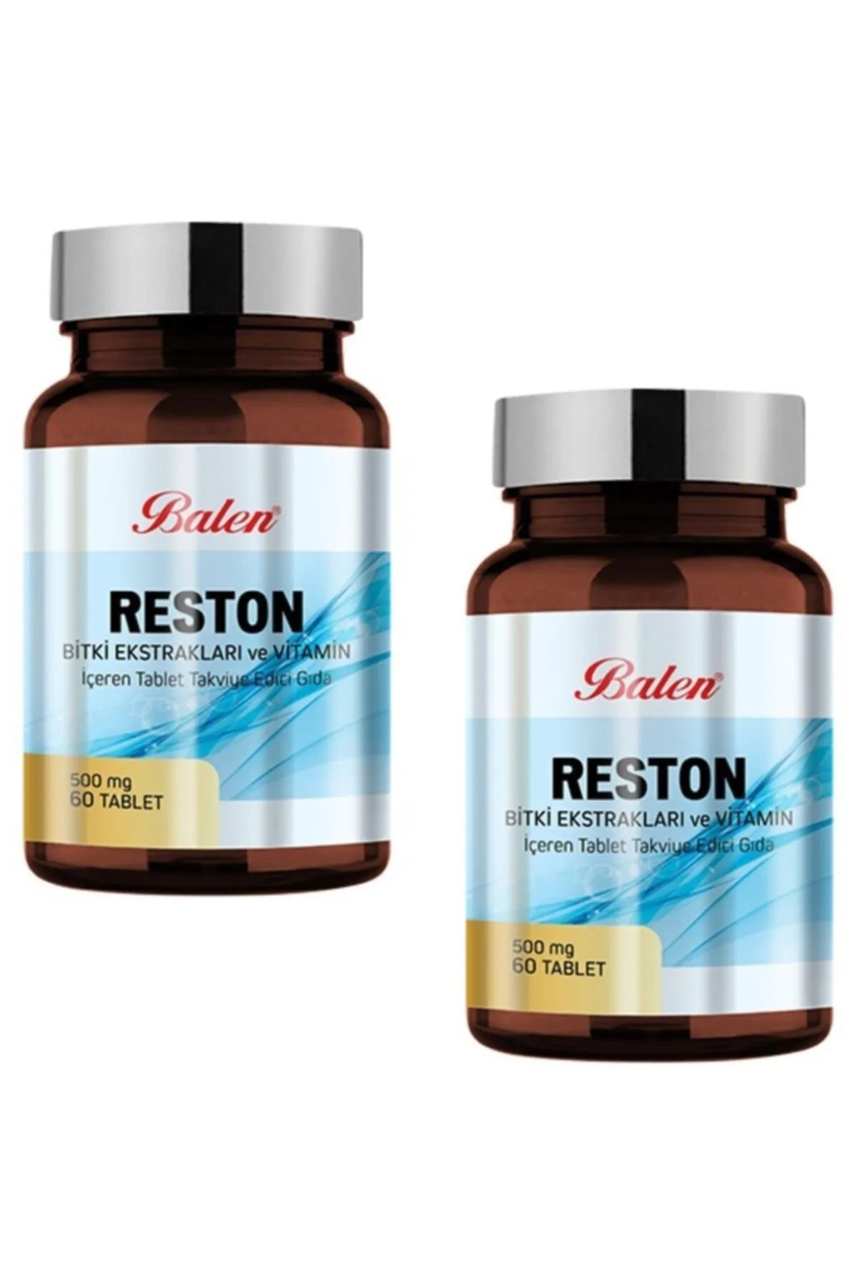 Reston Bitki Ekstrat ve Vitamin İçeren Tablet 500 mg 60 2 Adet