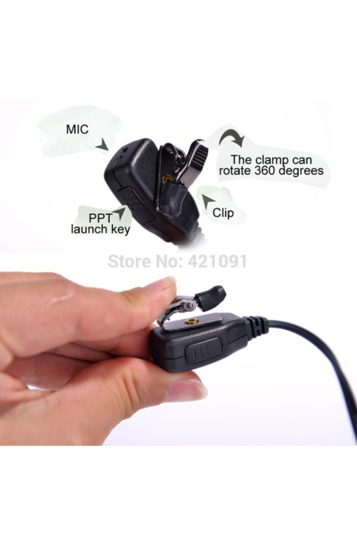 Retevis Pofung Nktech Midland Uyumlu Bas Konuş Mikrofonlu Kulakiç