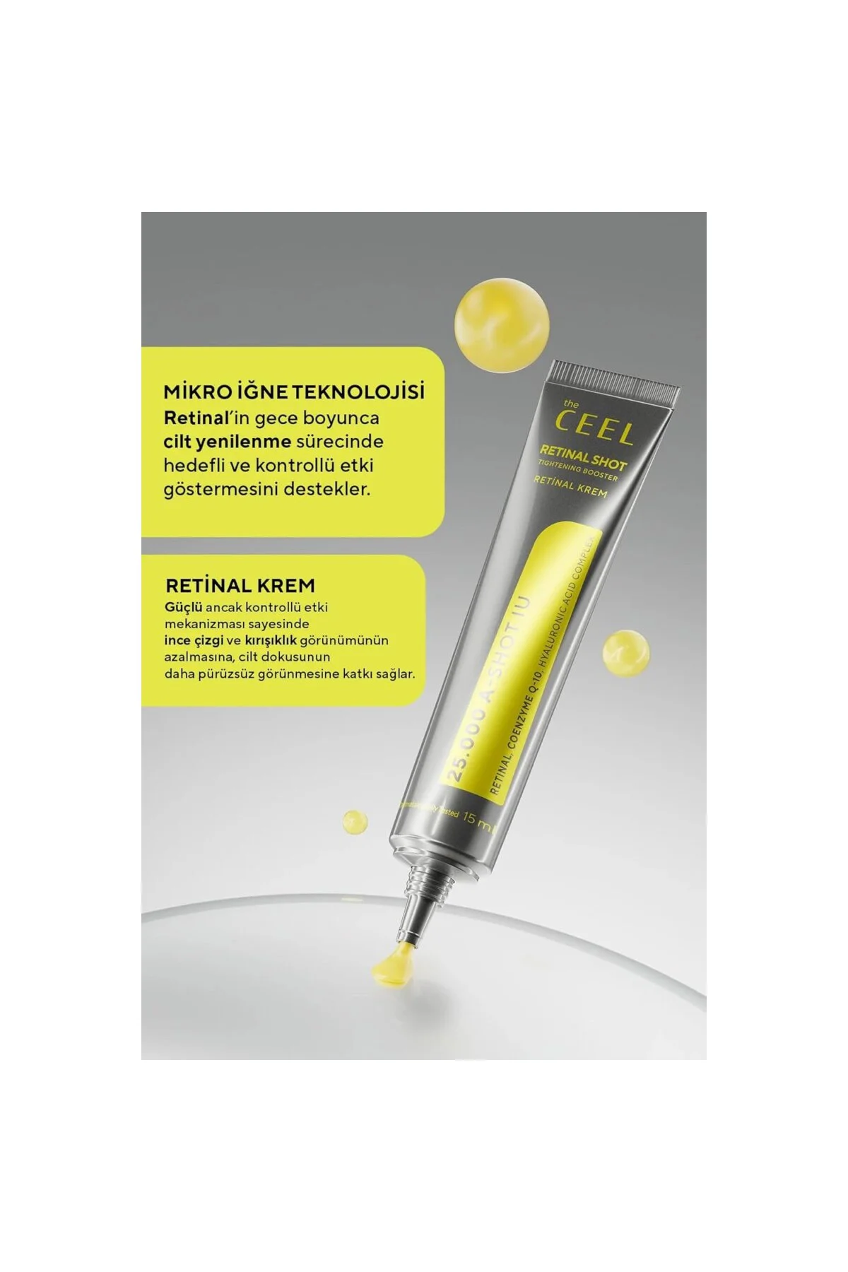 Retinal%0.1 Sıkılaştırıcı Krem 15 ml - Retinaldehyde, 7x Hyaluron