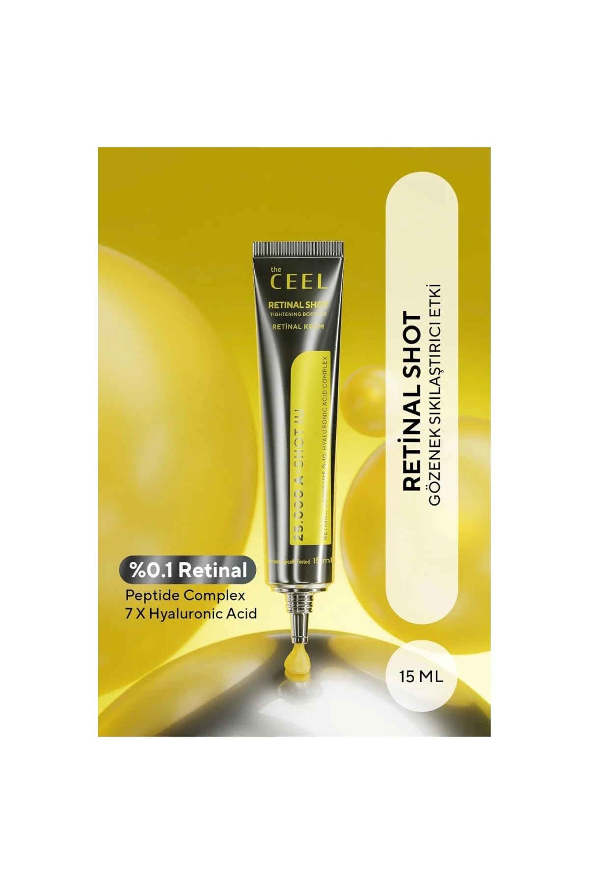 Retinal%0.1 Sıkılaştırıcı Krem 15 ml - Retinaldehyde, 7x Hyaluron