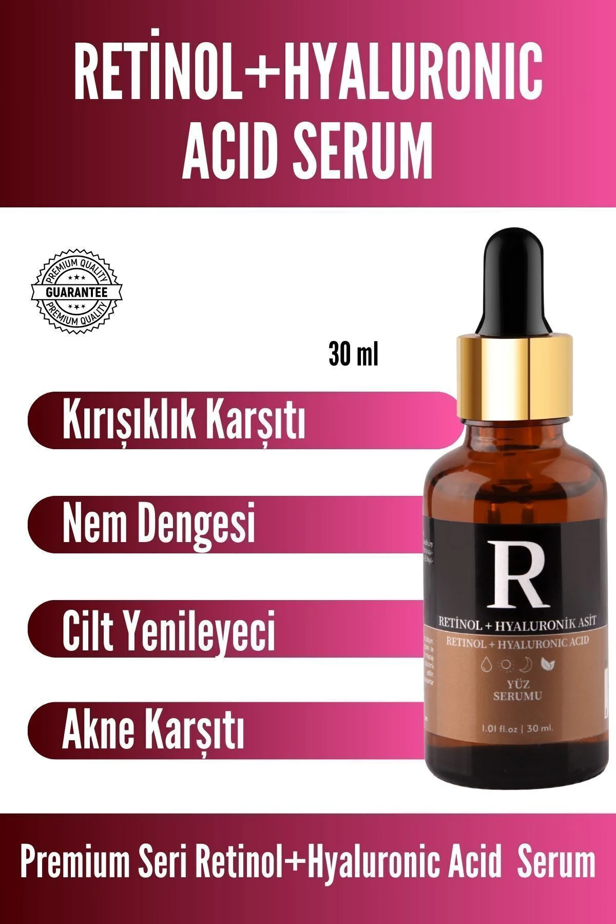 Retinol Içeren Leke Ve Kırışıklık Karşıtı, Aydınlatıcı Ve Nemlend
