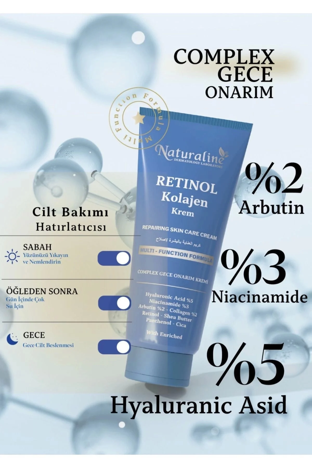 Retınol & Kolajen Complex Gece Onarım Krem 100ml