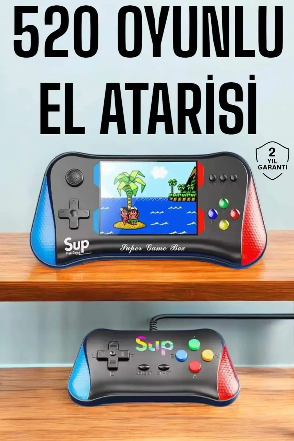 Retro 500 Oyunlu Nostaljik Oyunlu El Atari Gamebox Oyun Konsolu Ç