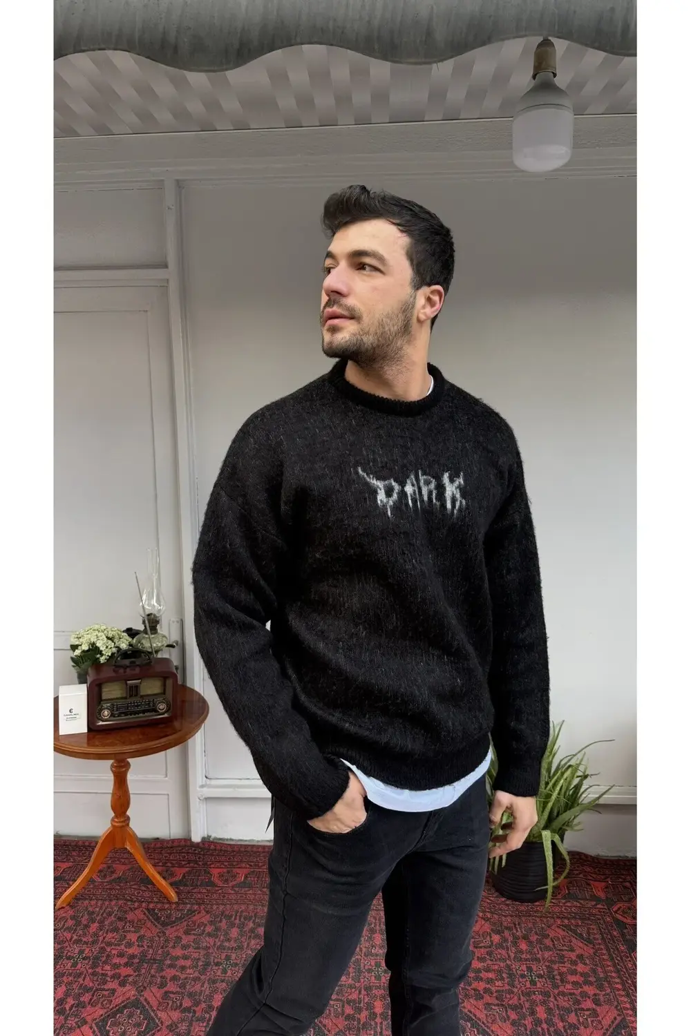 Retro 6008 Baskılı Kazak