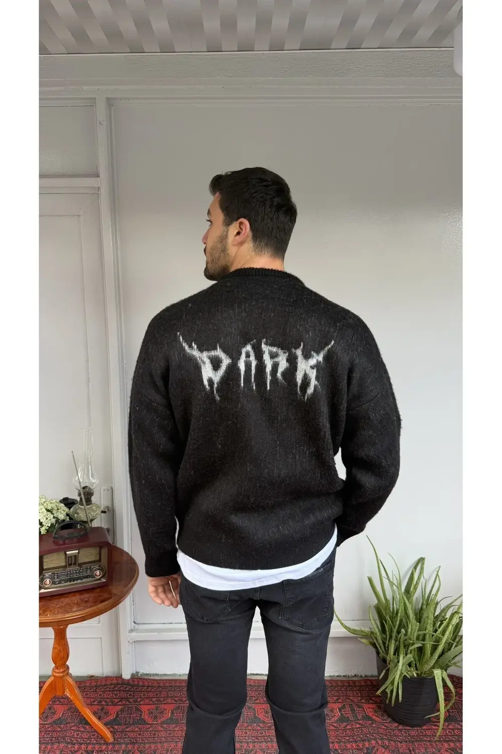 Retro 6008 Baskılı Kazak