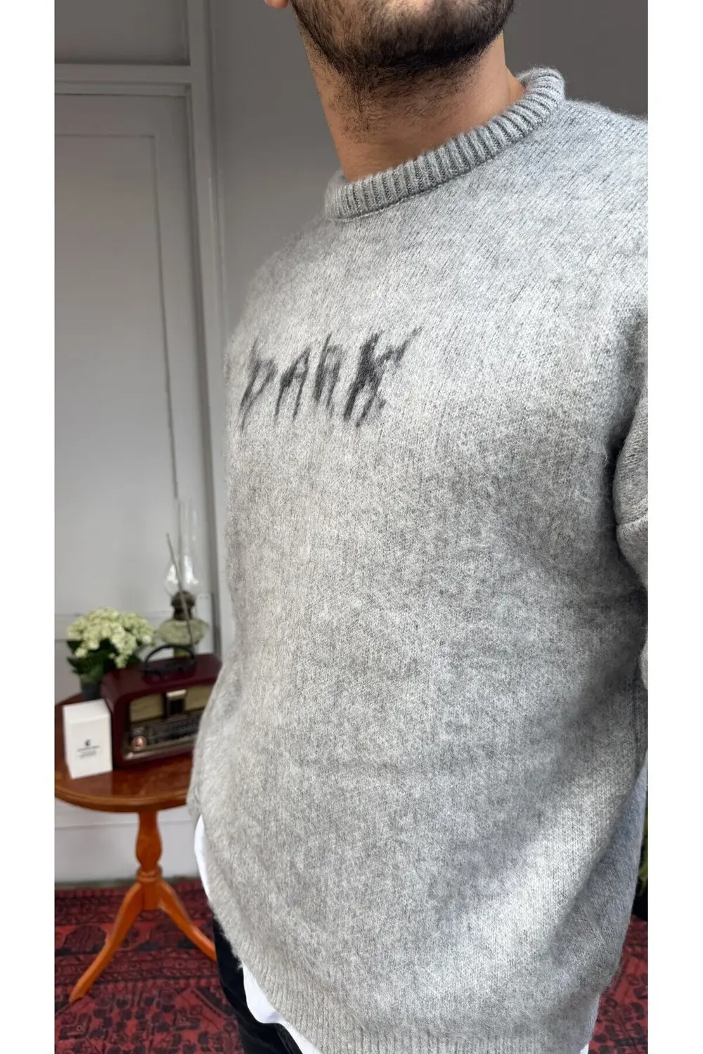 Retro 6008 Baskılı Kazak