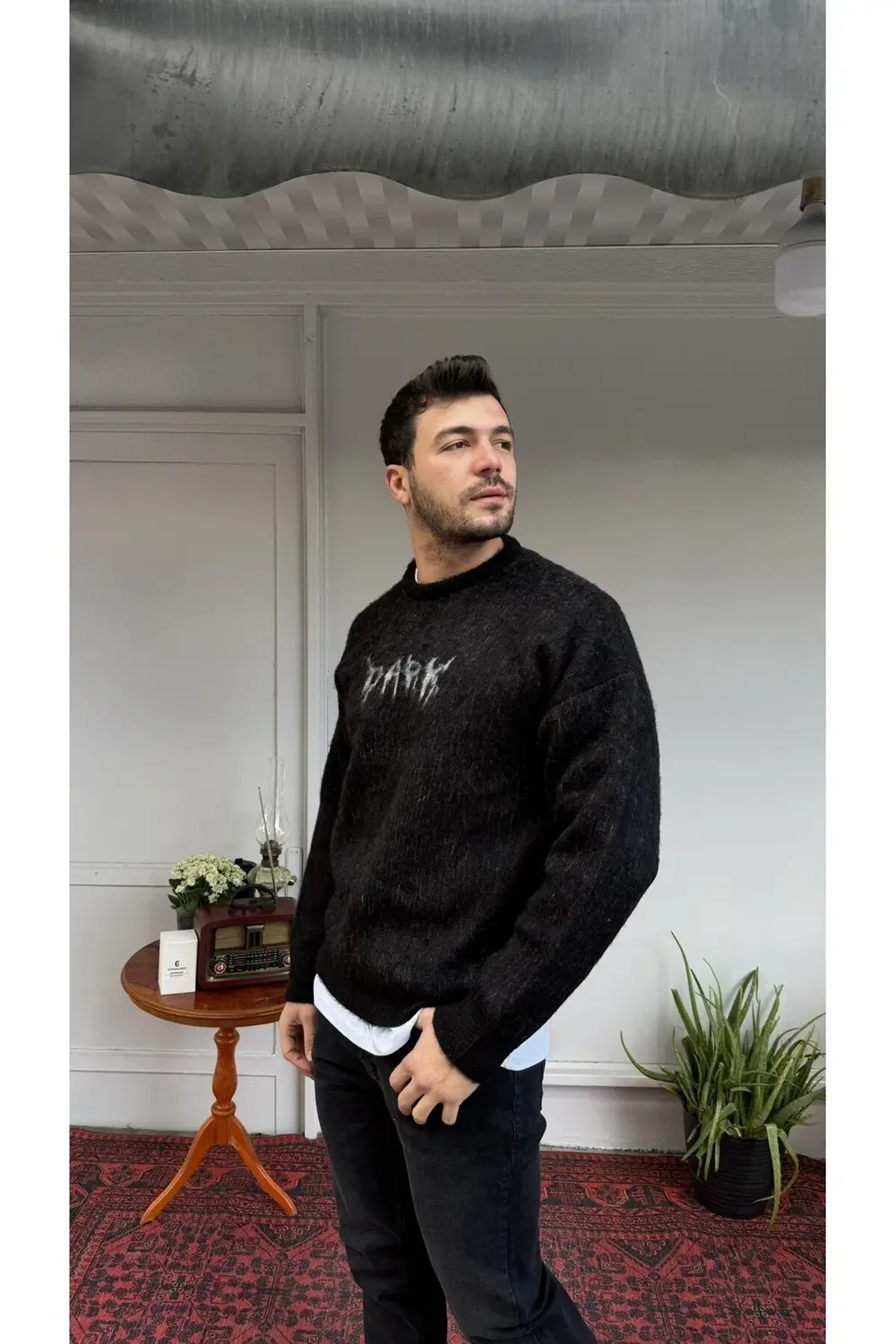 Retro 6008 Baskılı Kazak