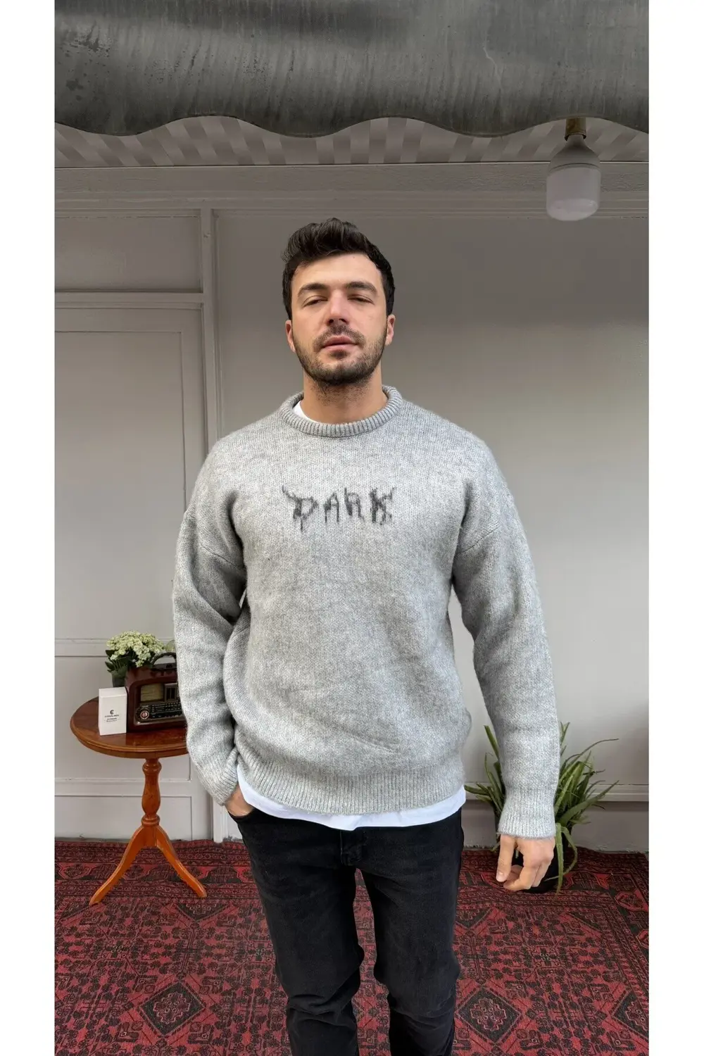 Retro 6008 Baskılı Kazak