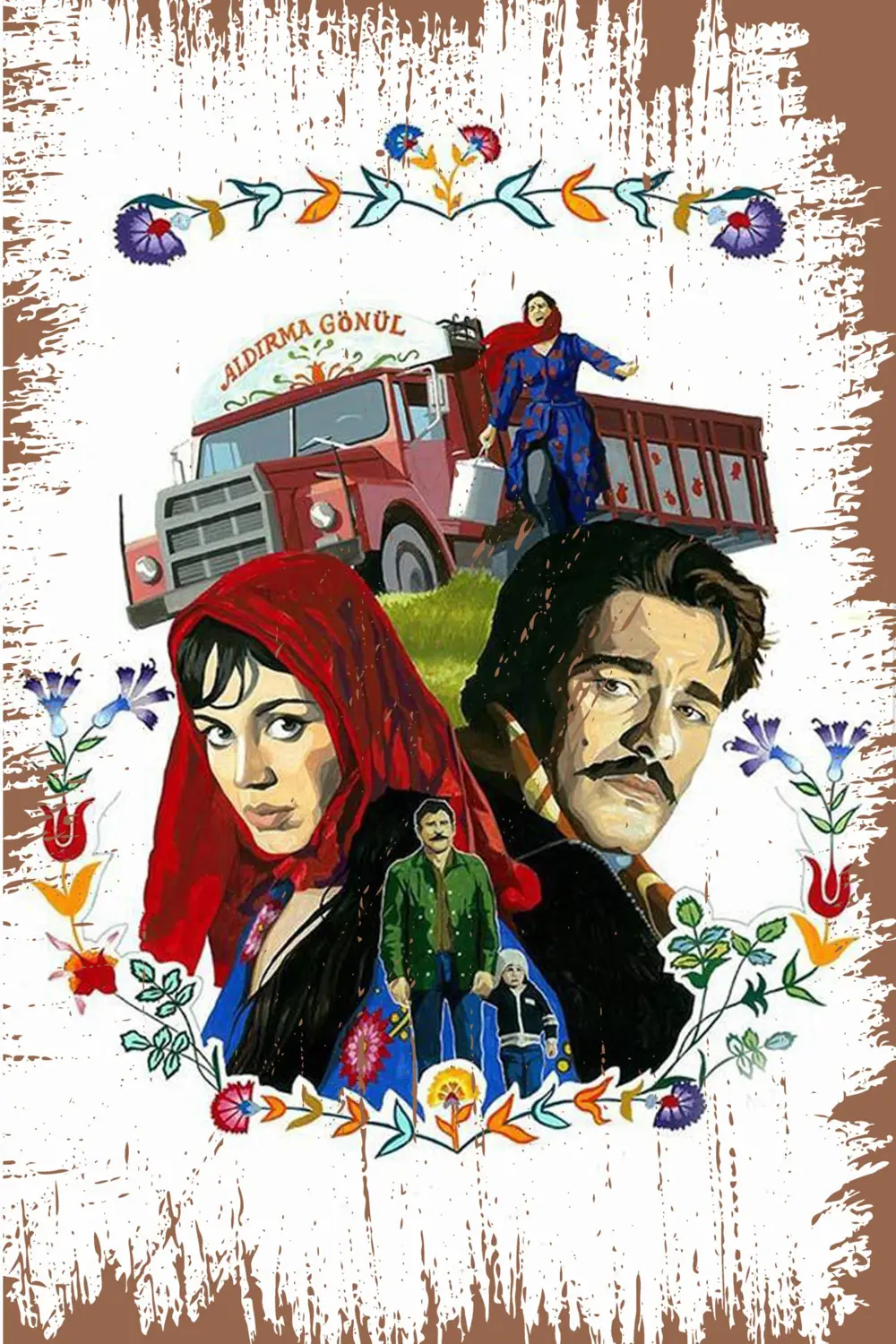 Retro Ahşap Duvar Posteri