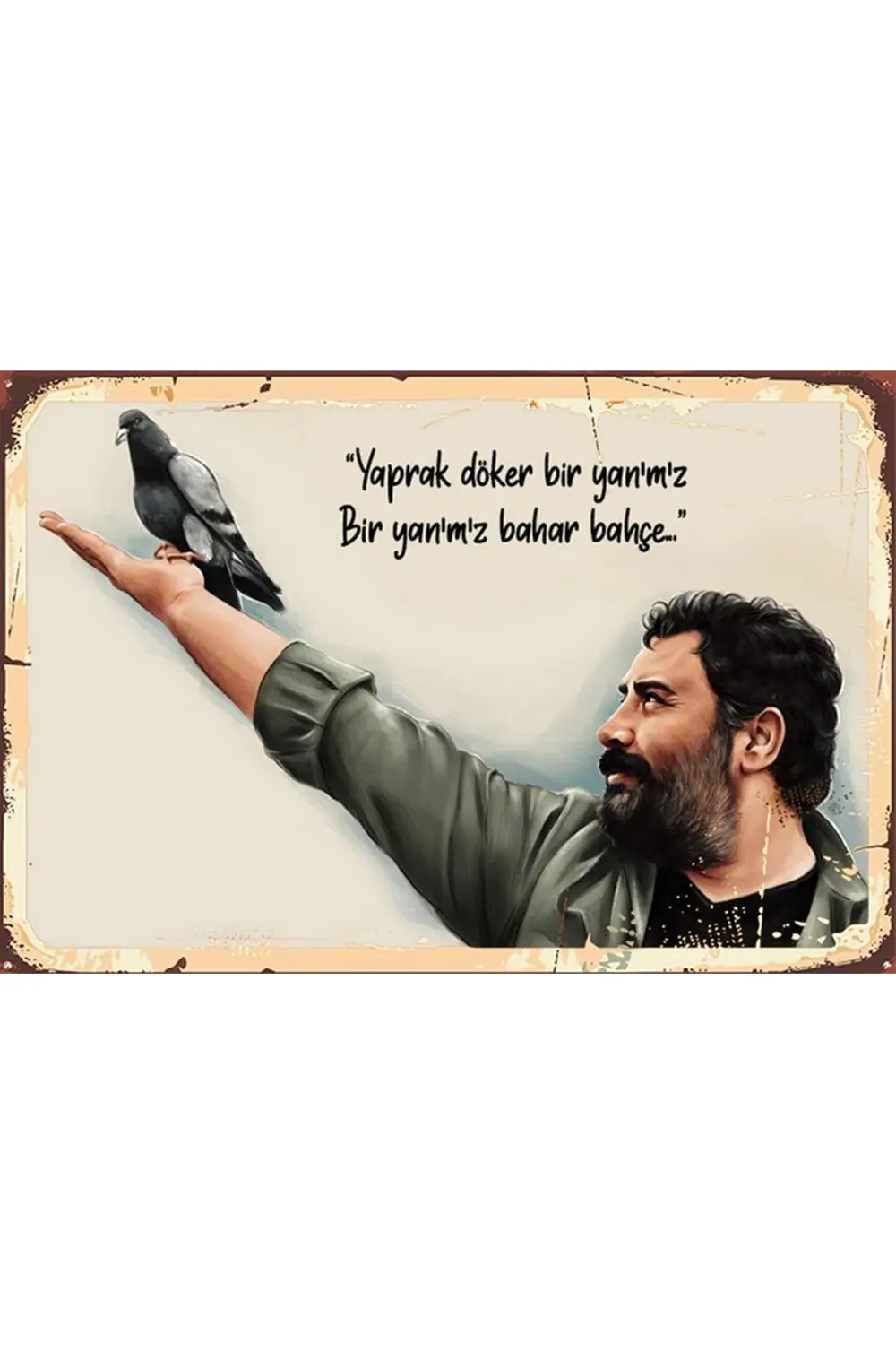 Retro Ahşap Poster