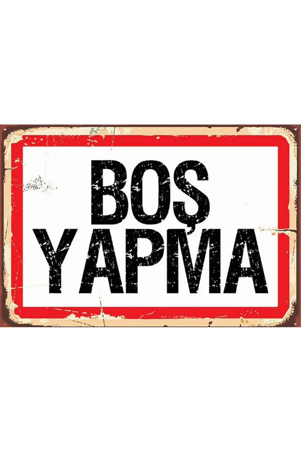 Retro Ahşap Poster