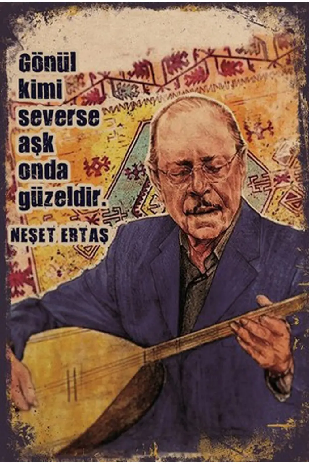 Retro Ahşap Poster