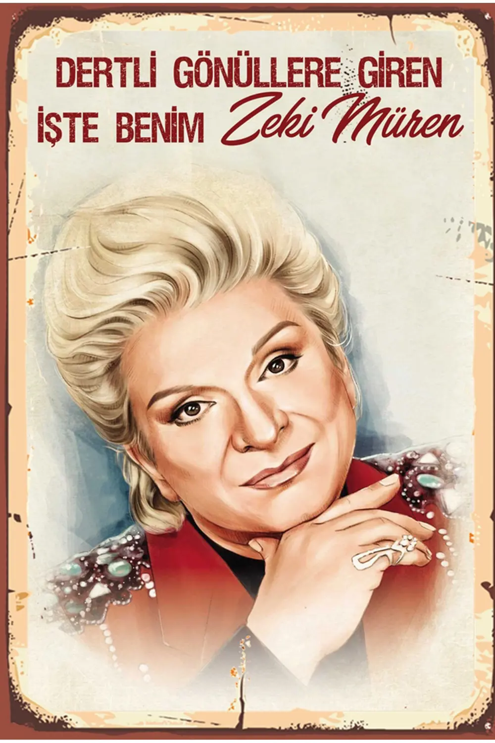 Retro Ahşap Poster