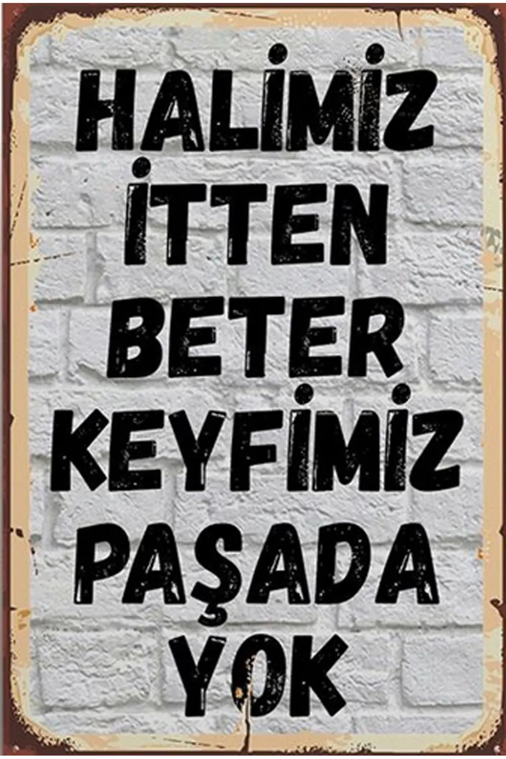 Retro Ahşap Poster