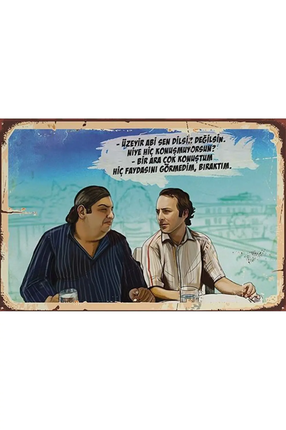 Retro Ahşap Poster