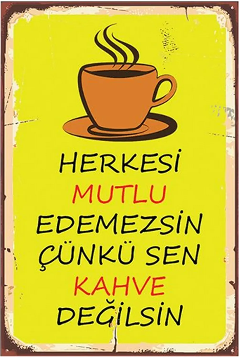 Retro Ahşap Poster