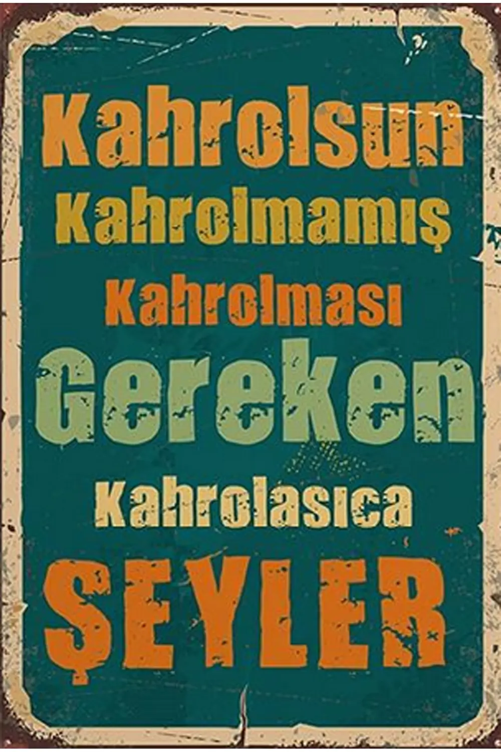 Retro Ahşap Poster