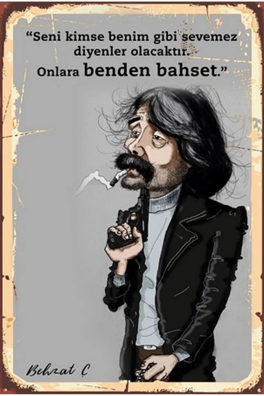 Retro Ahşap Poster