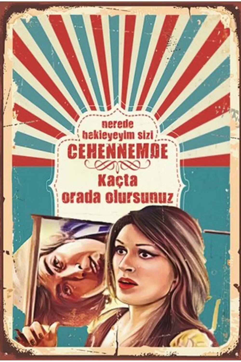 Retro Ahşap Poster