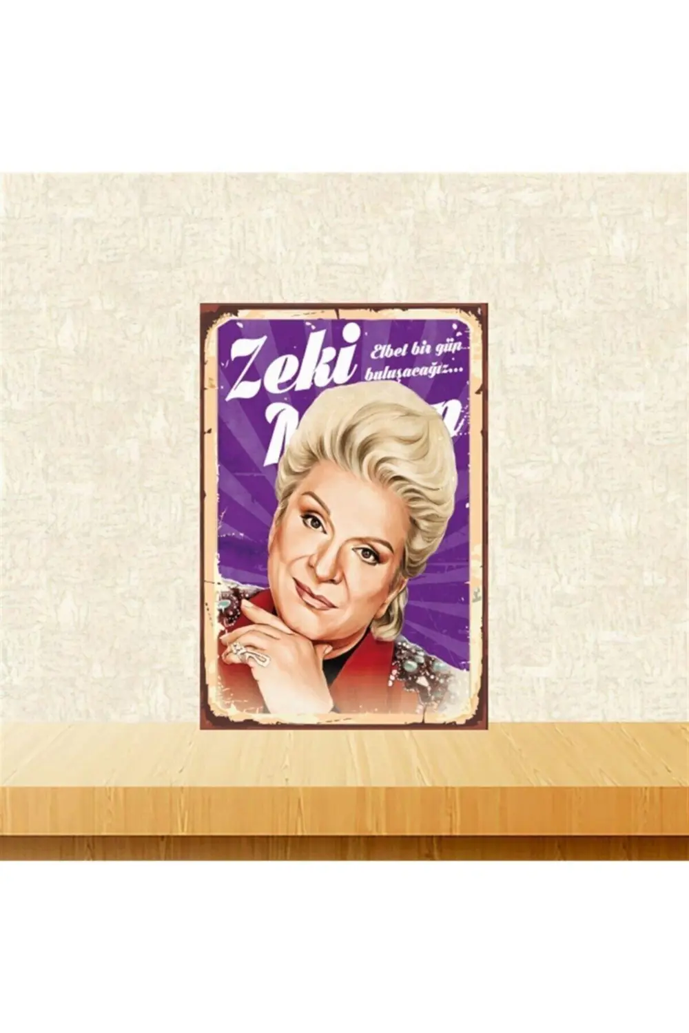 Retro Ahşap Tablo 20 X 30 Cm