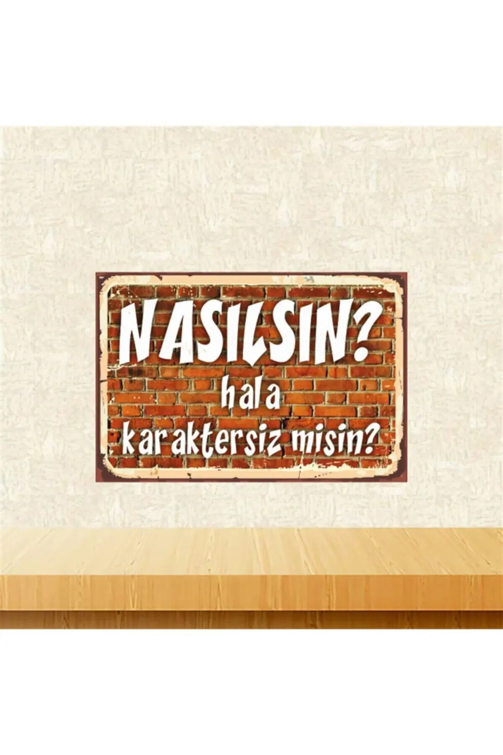 Retro Ahşap Tablo Tkfx5511