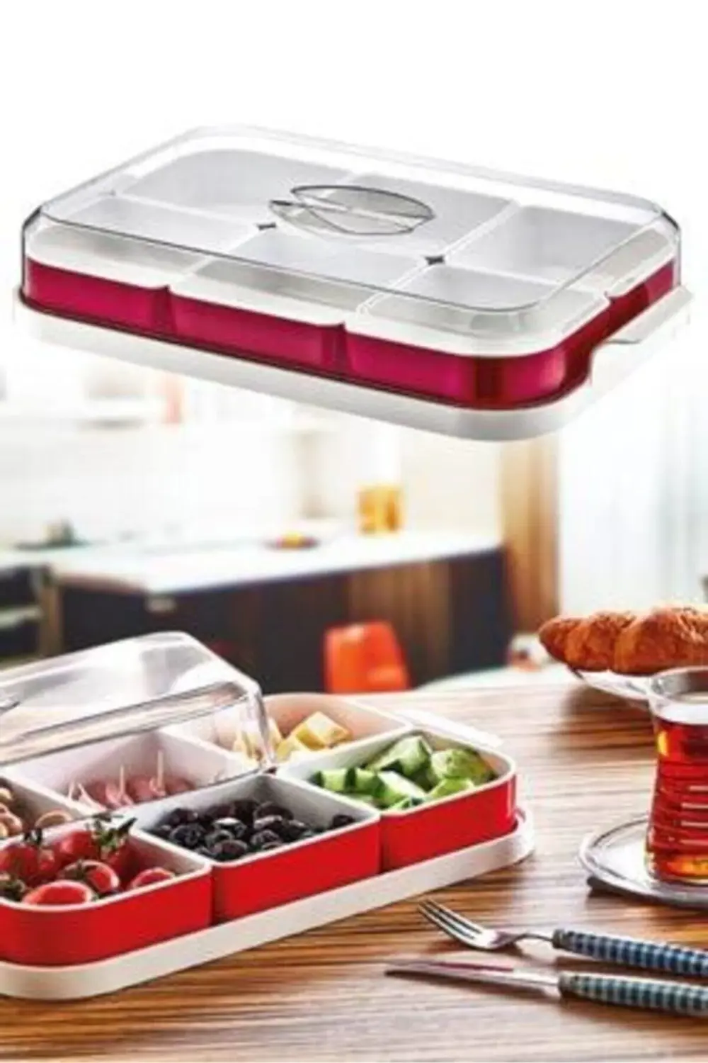 Retro Art Kapaklı Kahvaltılık Seti 6 Parça