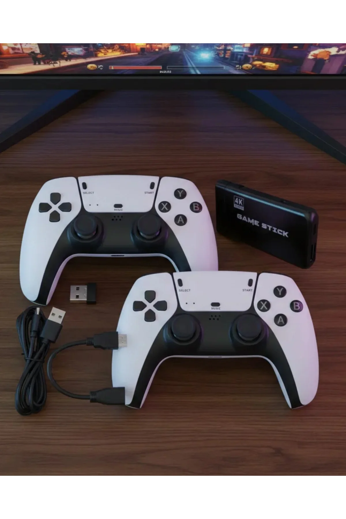 Retro Atari ve Konsol Oyunları Destekli 4K Game Stick
