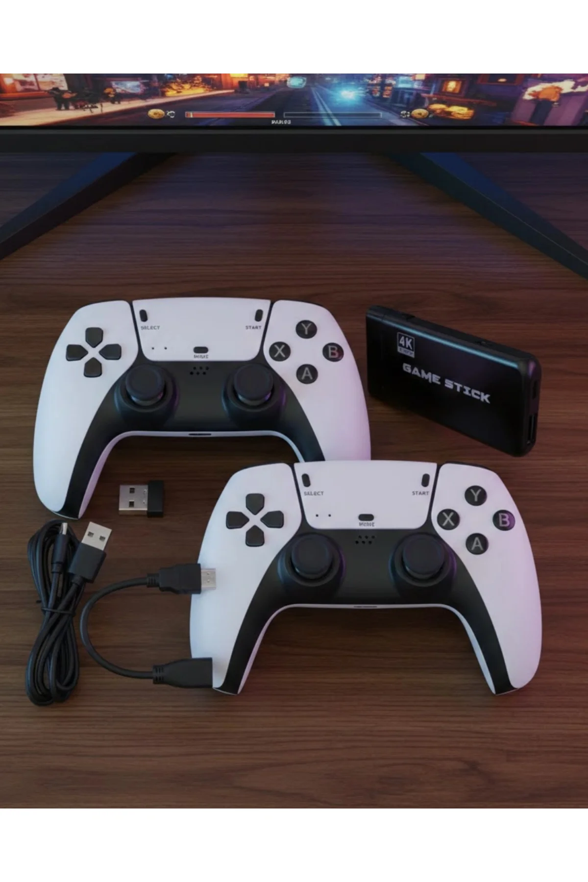 Retro Atari ve Konsol Oyunları Destekli 4K Game Stick
