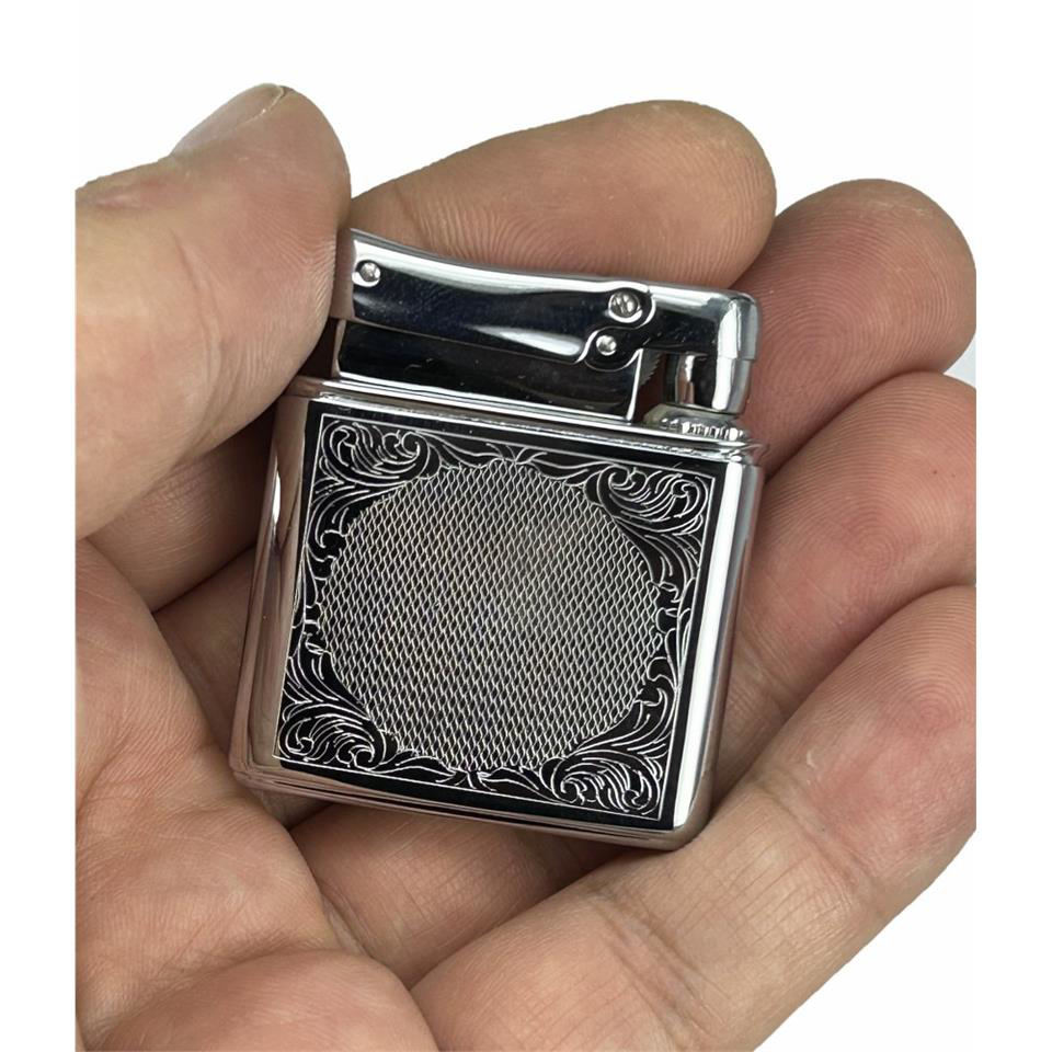 Çanta Yurdu Retro Benzinli Çakmak Muhtar Çakmağı Gümüş