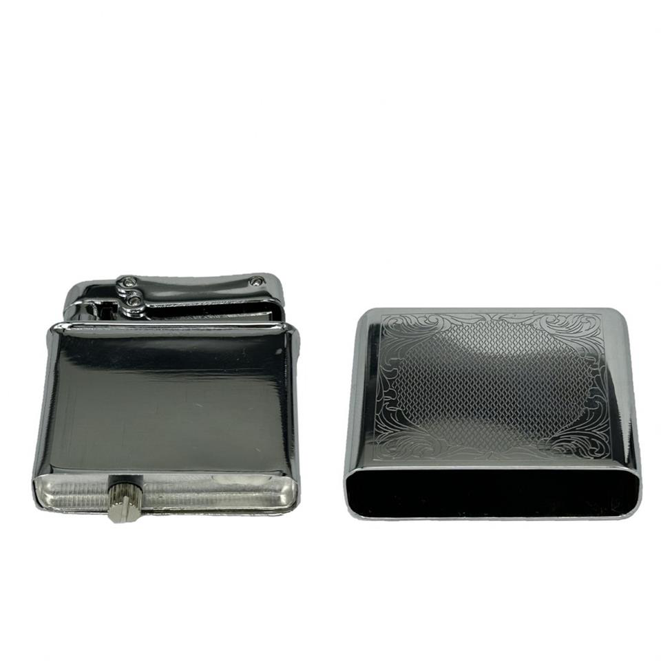 Çanta Yurdu Retro Benzinli Çakmak Muhtar Çakmağı Gümüş