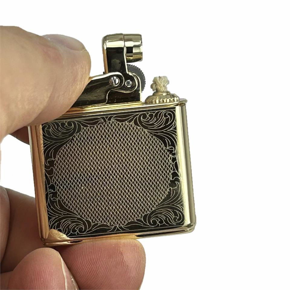 Çanta Yurdu Retro Benzinli Çakmak Muhtar Çakmağı Altın