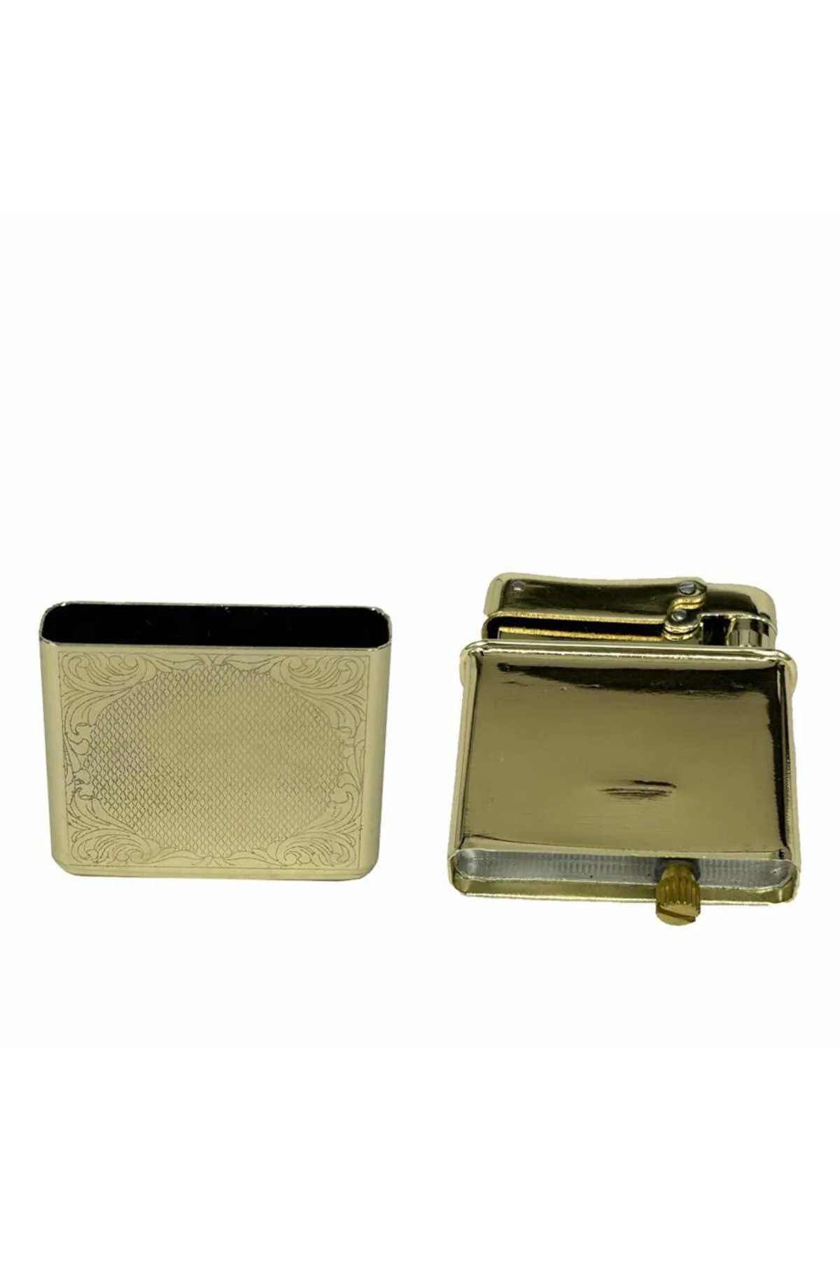 Retro Benzinli Çakmak Muhtar Çakmağı Altın