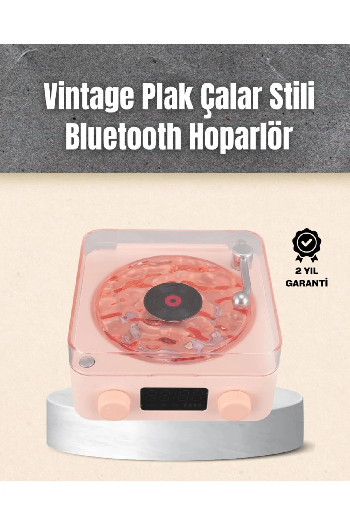 Retro Bluetooth Hoparlör – Yumuşak Gece Lambası Ve Saat Göstergeli Fiyatı, Yorumları ve Özellikleri