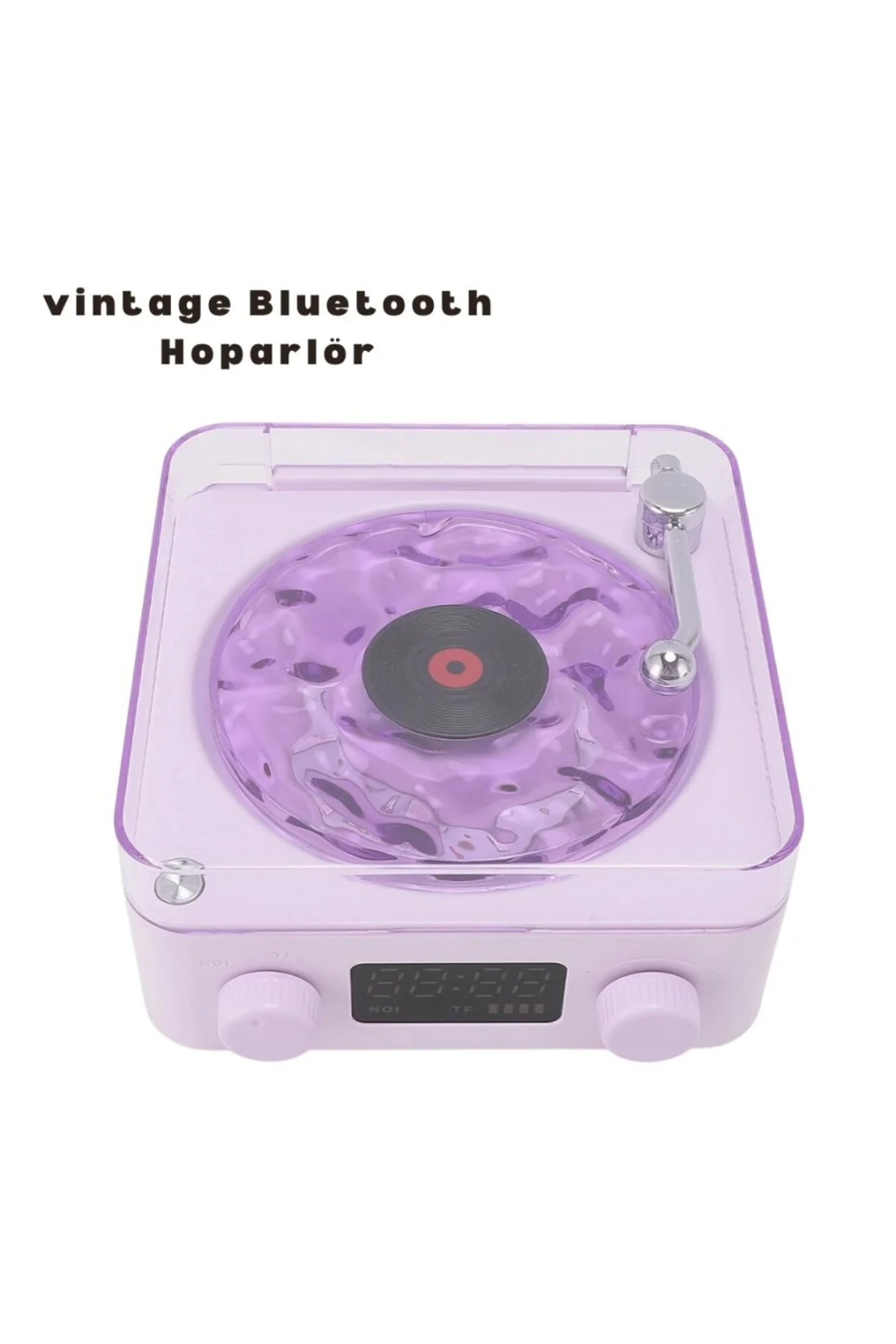 Retro Bluetooth Hoparlör Mor
