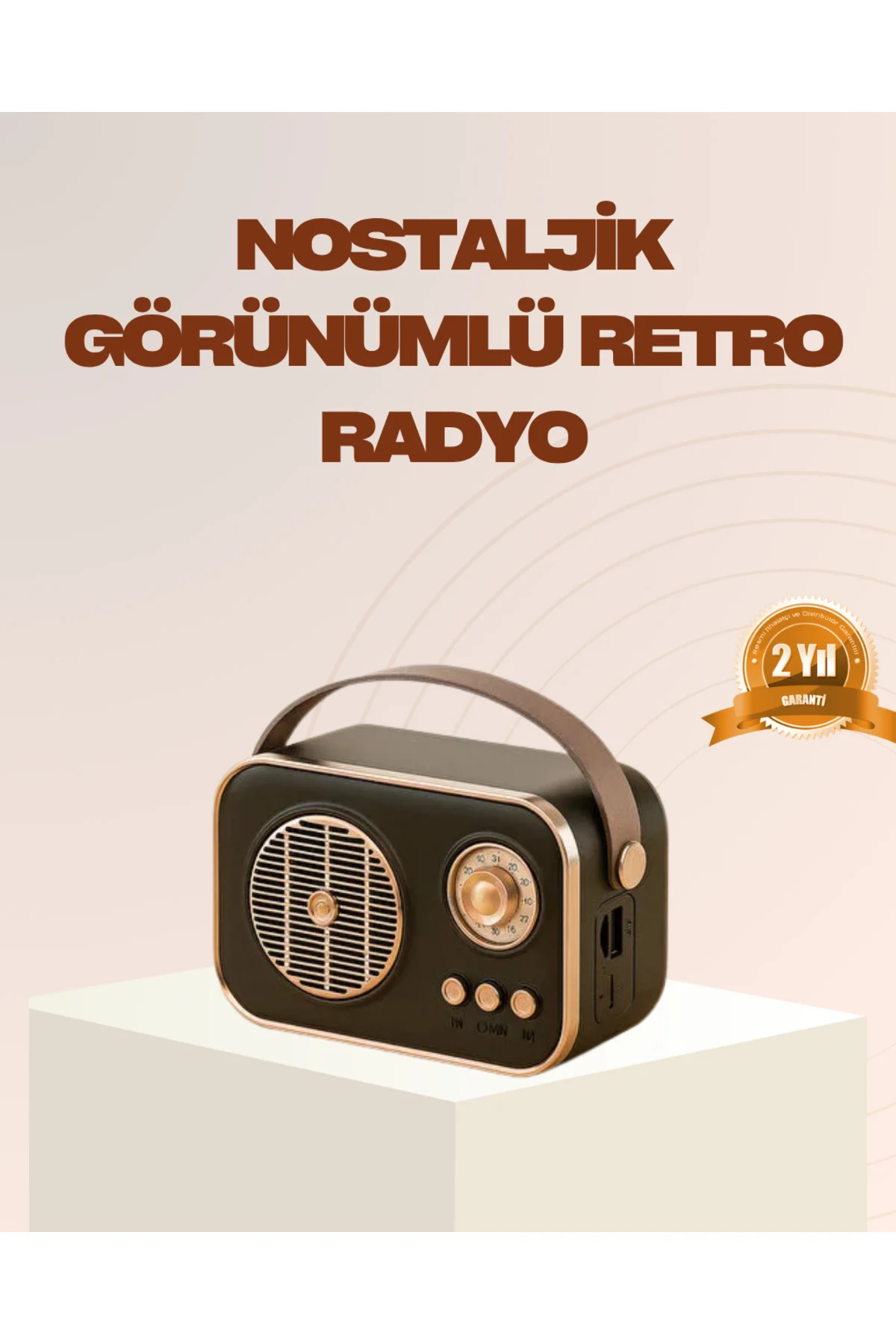 Retro Bluetooth Radyo – Nostaljik Tasarım, Tf Kart Ve Usb Destekl