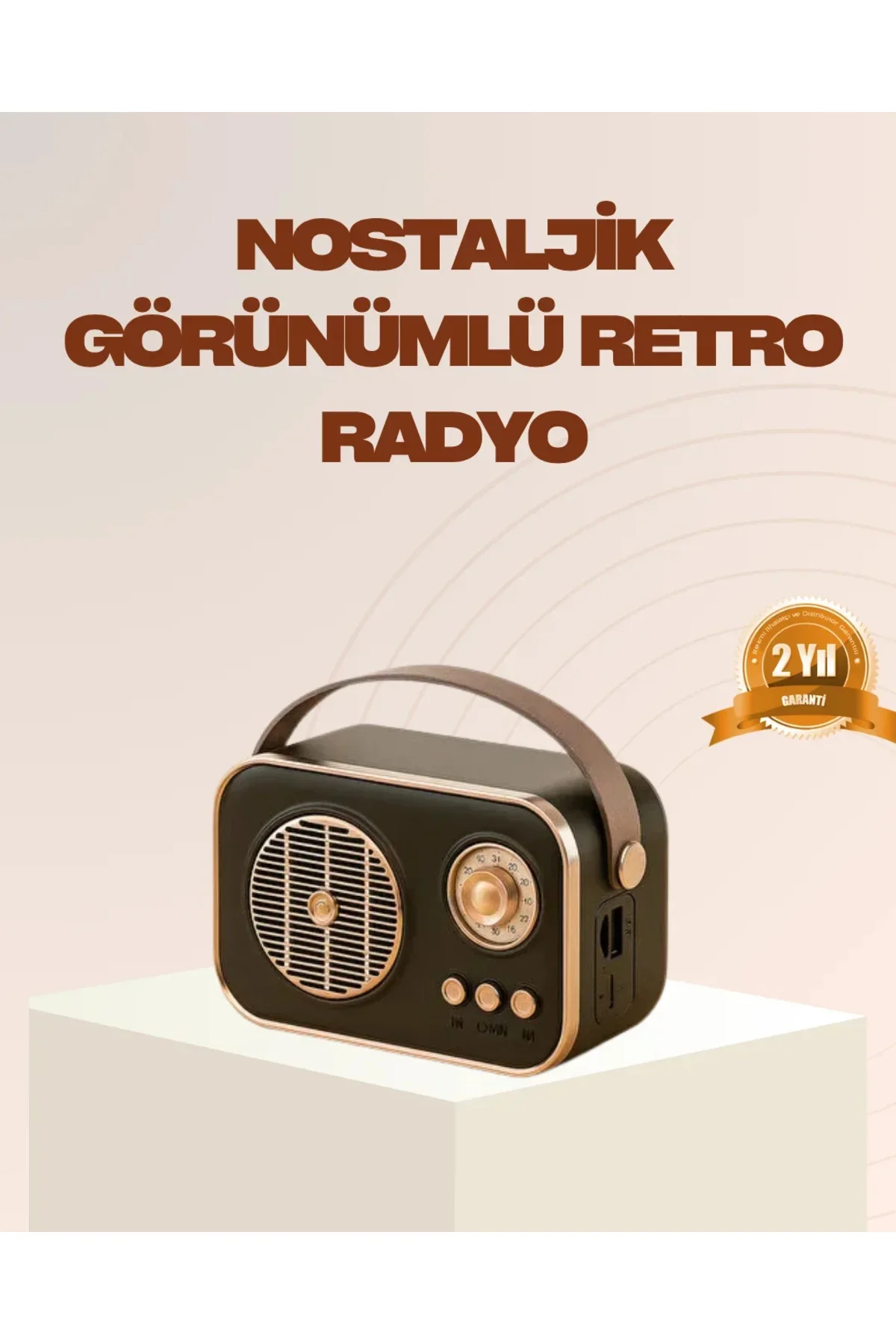 Retro Bluetooth Radyo – Nostaljik Tasarım, TF Kart ve USB Destekli Retro Bluetooth Radyo – Nostaljik Tasarım, TF Kart ve USB Destekli