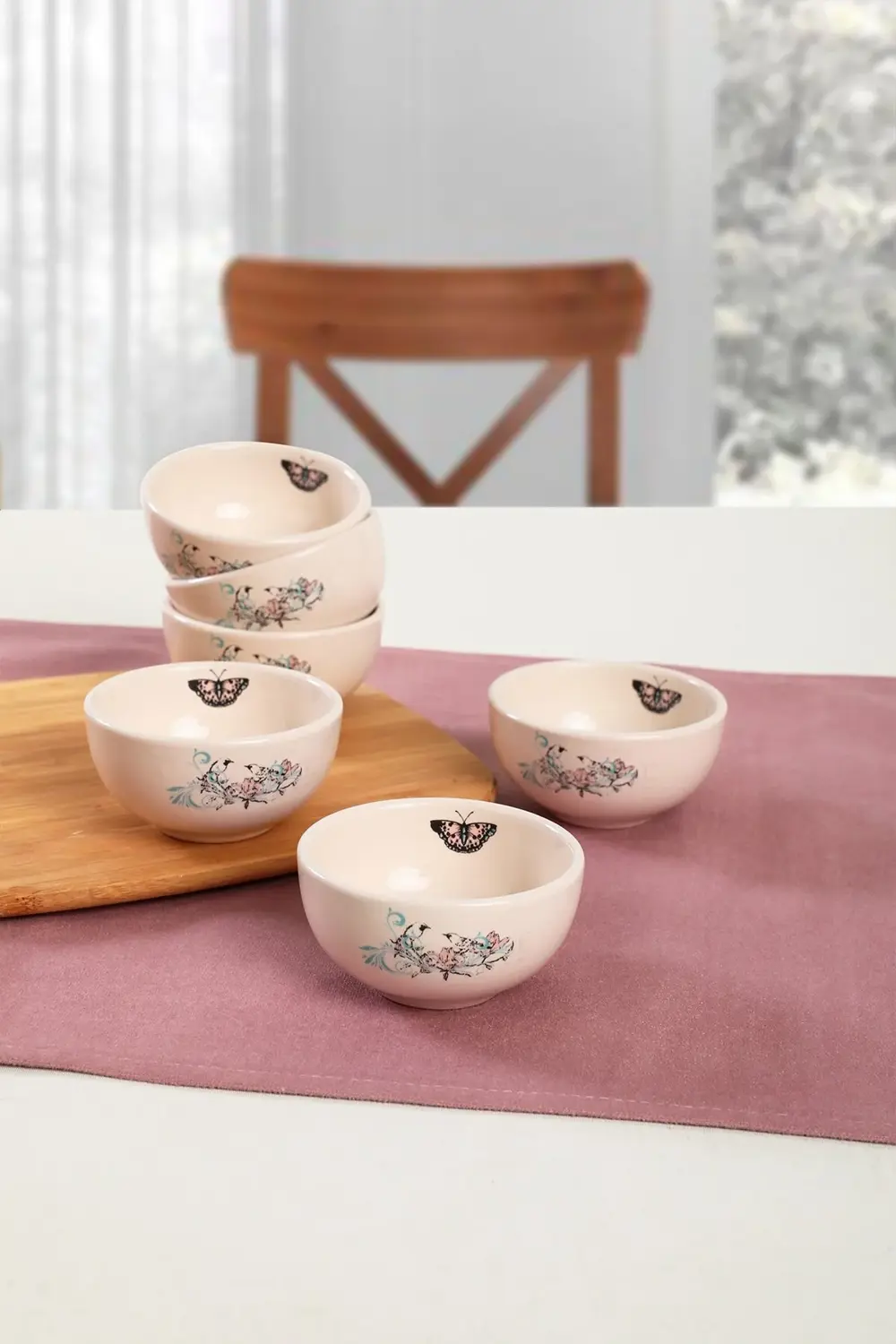 Retro Bulut Mini Çerezlik / Sosluk 8 Cm 6 Adet