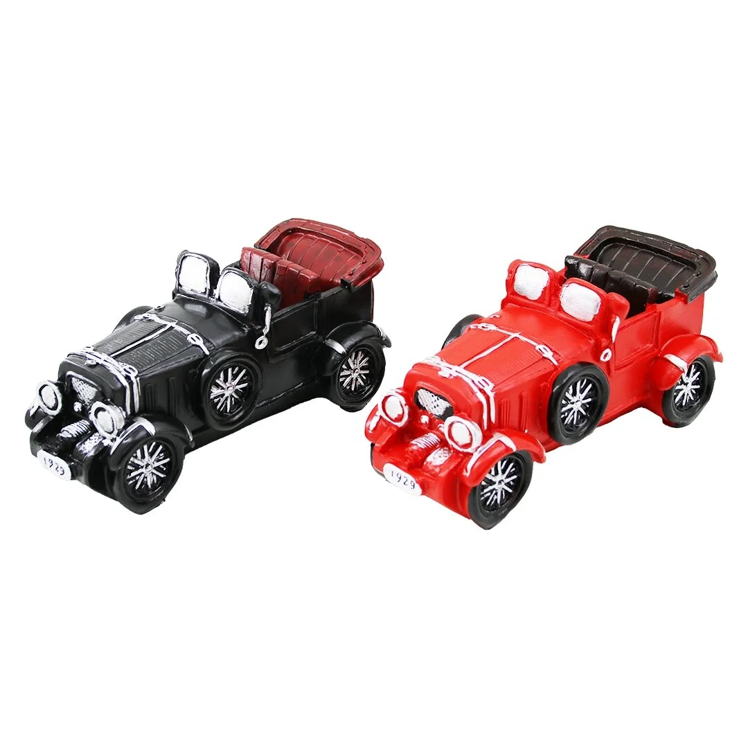 Retro Çizgili Klasik Araba Tasarımlı Biblo Kumbara - Vintage Model Fiyatı, Yorumları ve Özellikleri