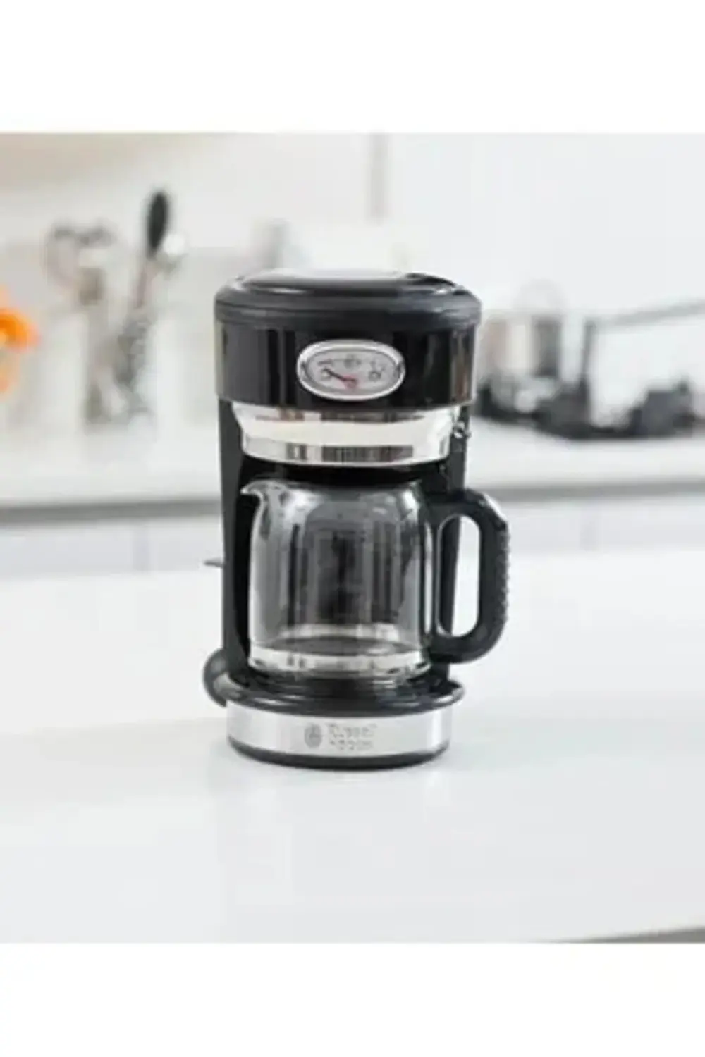 Russell Hobbs Retro Classic Siyah Cam Sürahili Kahve Makinesi