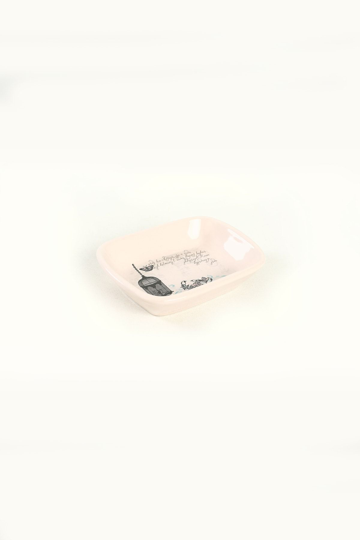 Keramika Retro Dikdörtgen Çerezlik / Kayik 13 Cm 6 Adet